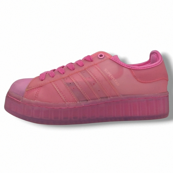 adidas Shoes - Adidas | Superstar Semi Solar Pink Jelly Platform Sneakers Women's Size 7